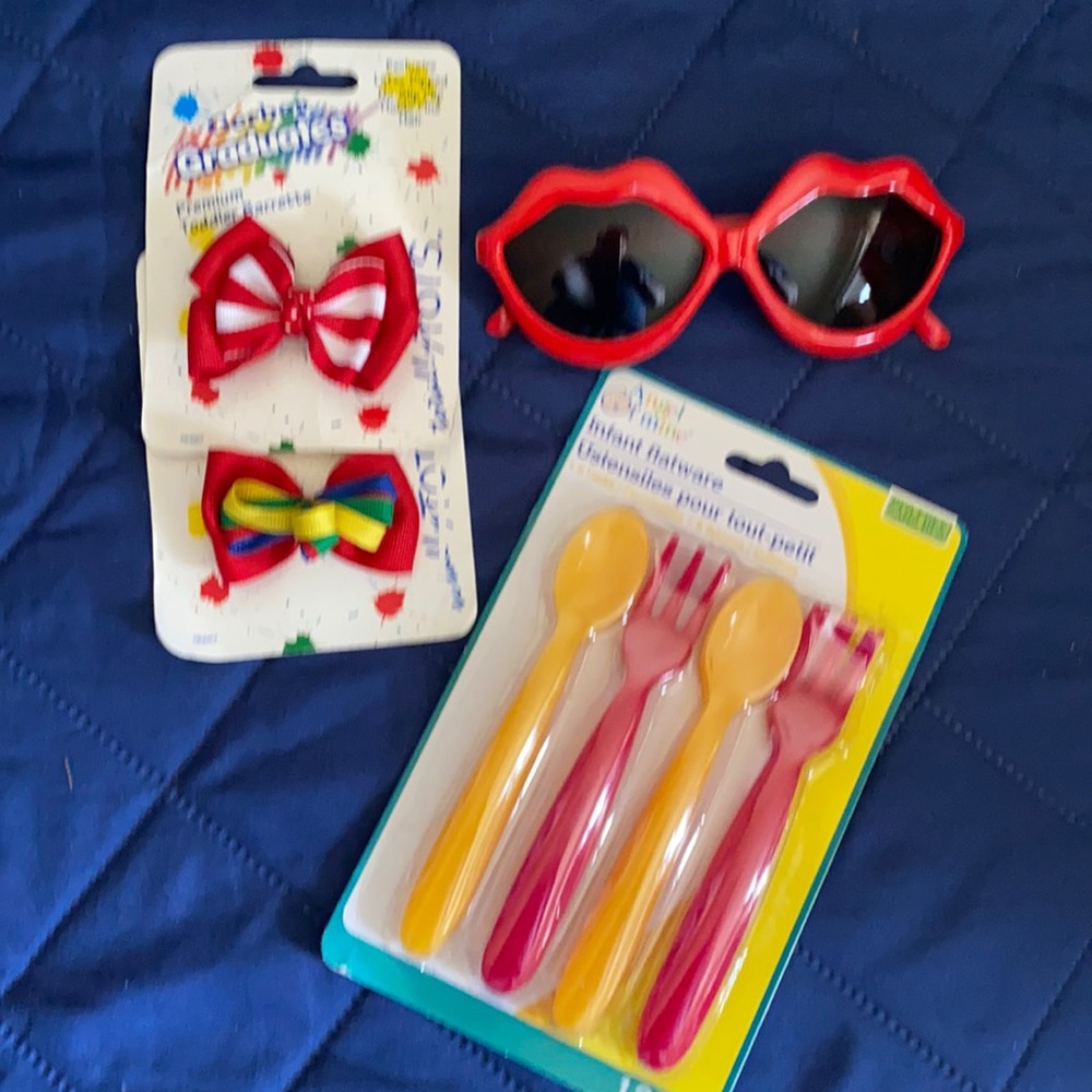 New Barettes, Sunglasses & Infant Flatware